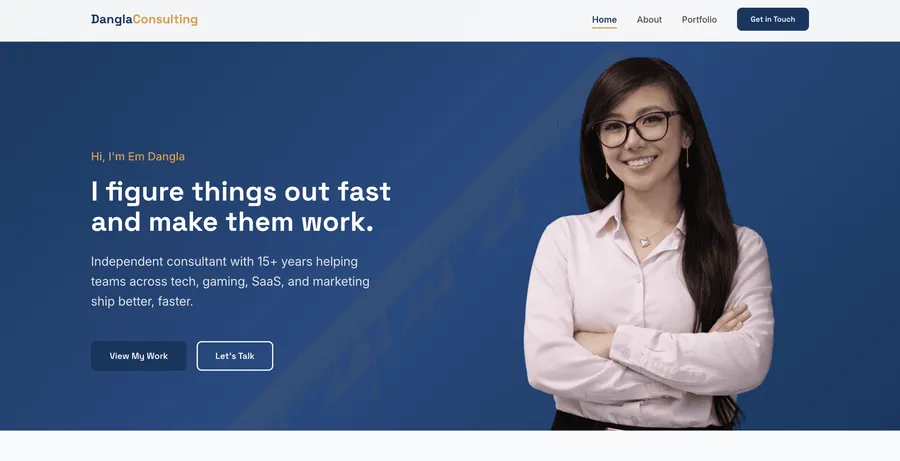 Dangla Consulting portfolio website